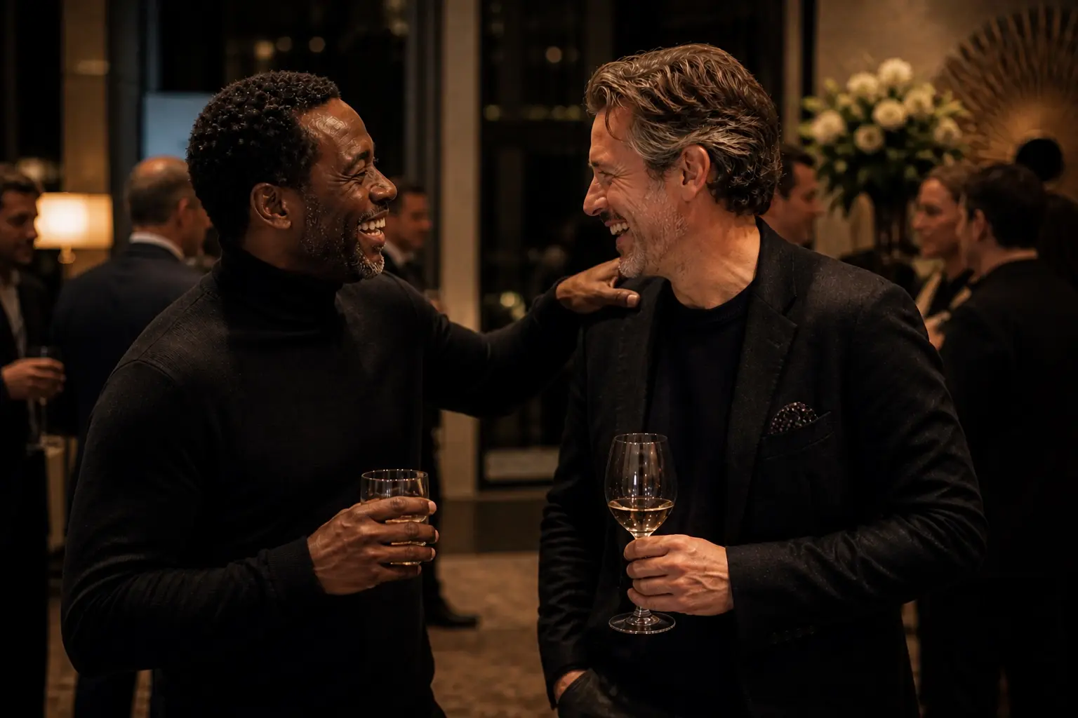 Rencontre lors d’un cocktail professionnel
