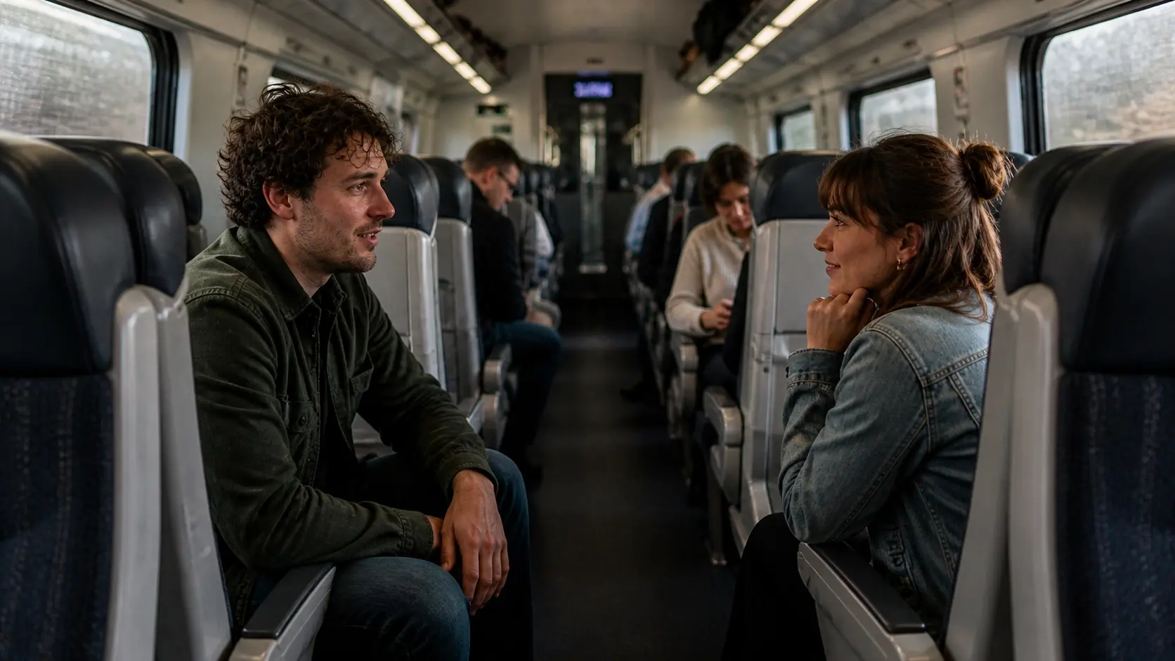 Discussion dans un train